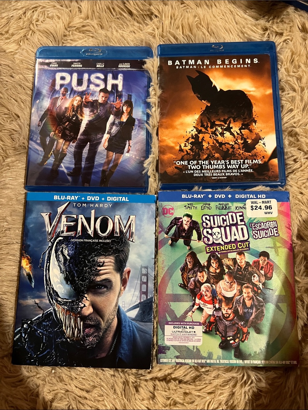 Assorted Superhero (Antihero) Blu-ray Movie Collection - x4 Films